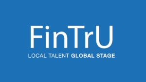 FinTrU Logo LTGS - Blue Background (5778x3258)